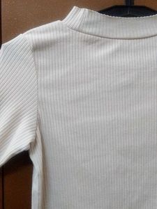 Striped Perfection - Fitted Round Neck Top
