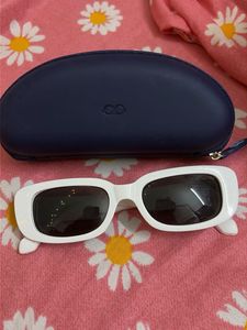 White Rectangular Sunglasses