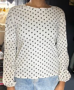 White Polka Dots Tshirt