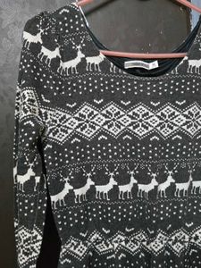 Black cute deer theme dress