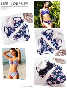 very beautiful floral bikini set
