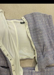 Chic Tweed Corset &amp; Skirt Set