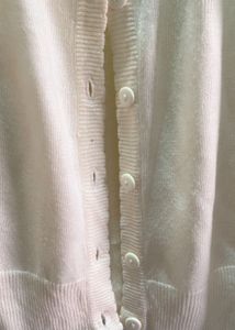 Cream Button-Up Cardigan
