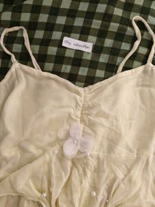 fairycore / beach yellow ombre strap top