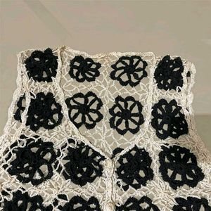 Crocheted Floral Vest
