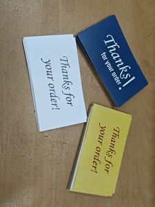 Thanks For Your Order! Card 40Pcs