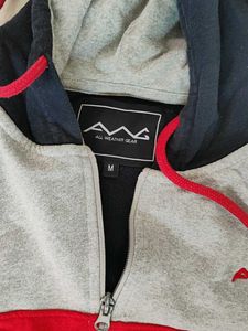 Color Block Zip Up Hoodie