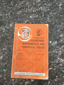 Logarithmic Mathematical And Statistical Tables