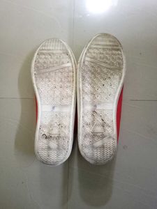Red Klicker Canvas Sneakers