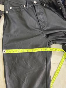 Black Faux Leather Pants