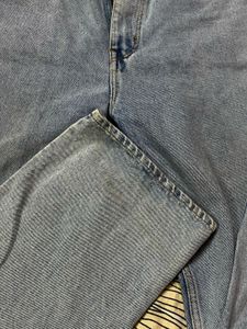 high waisted loose denim straight (can be slight b