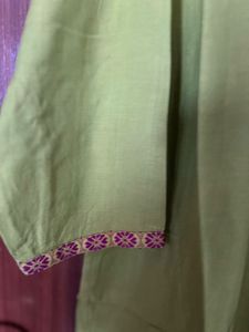 Green Cotton Kurta