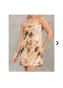 Abstract Print Mini Dress
