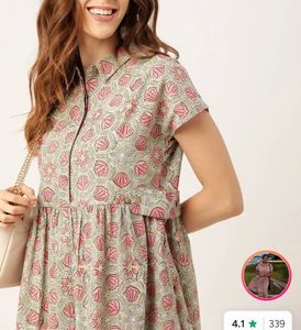 Chic Printed Shirt Dress with Belt