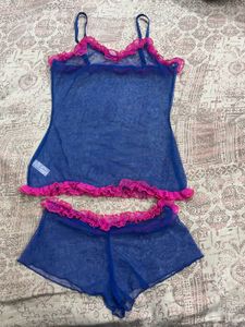 Blue &amp; Pink Lingerie Set