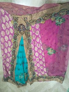 Saree lehanga style used 2 times occasional wear