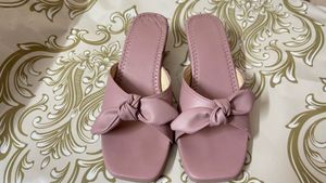 Cute Pink Bow Slide Sandals