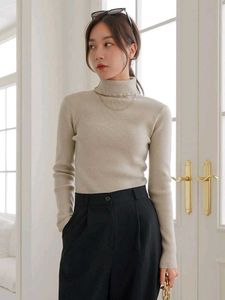 Elegant Turtleneck Long Sleeve Top