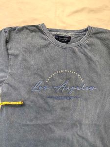 Blue Los Angeles Graphic T-Shirt