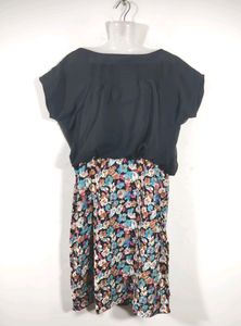 Belle Fille Black Printed Western Dress (Women's)