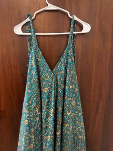 Bohemian Floral Print Midi Jumpsuit Dress