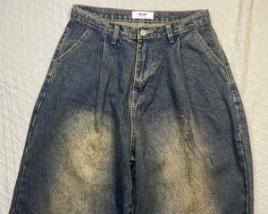 Vintage Wash Wide Leg Jeans UNISEX