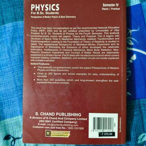 Physics for B.Sc. Students - Semester IV