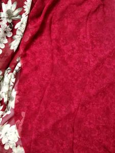 Maroon daily wear new saree