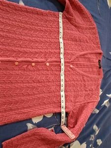 Pink Knitted Cardigan