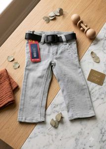 Rock & Roll Kids Grey Denim Jeans with Belt