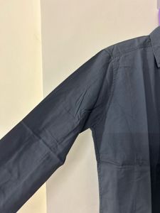 Men's Charcoal Grey Button-Down Shirt