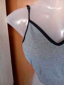 Gray Sports Bra