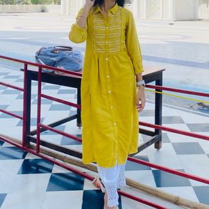 Elegant Yellow Kurta