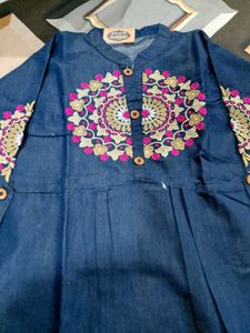 Beautiful Denim kurta💙