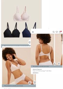 comfy Everyday wireless cotton Bras (Set of 3)