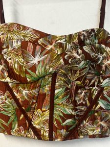 Floral Print Corset Top