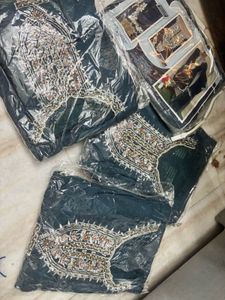 Embroidered Teal Kurta