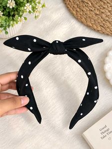 Black Polka Dot Headband