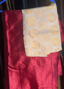 Unstitched Saree With Blouse