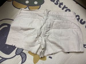 White Denim Shorts