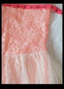 Peach Lace Dress