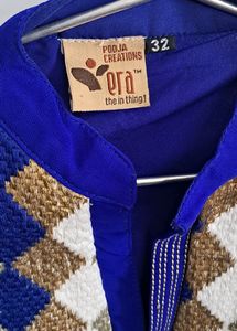 Beautiful, Ink Blue, Ethnic Straight Kurta With Yo