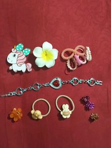 Cute Unicorn & Bunny Hair Accessories Set