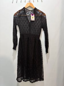 Elegant Black Lace Dress