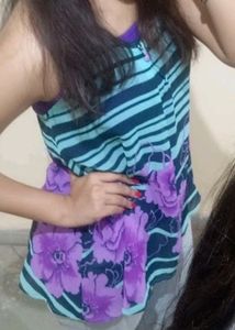 Floral Print Fancy Top