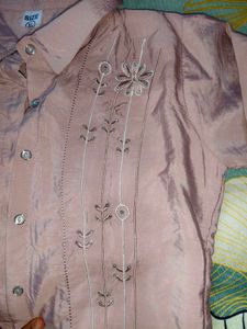 Pink Embroidered Kurta