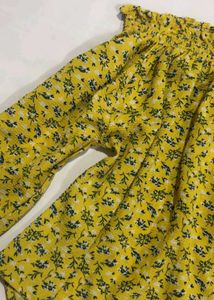 Yellow Floral Off-Shoulder Top from Hong Kong