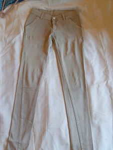 Neutral Tan Casual Pants