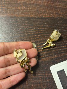 Mystique Butterfly Bow Drop Earrings