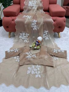 TRENDY &amp; DESIGNER JIMMY FABRIC SAREE WITH BLOUSE